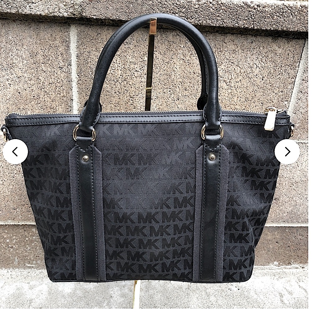 🖤Michael Kors Signature Griffin Jacquard Satchel Crossbody Newer Handbag - Picture 2 of 15